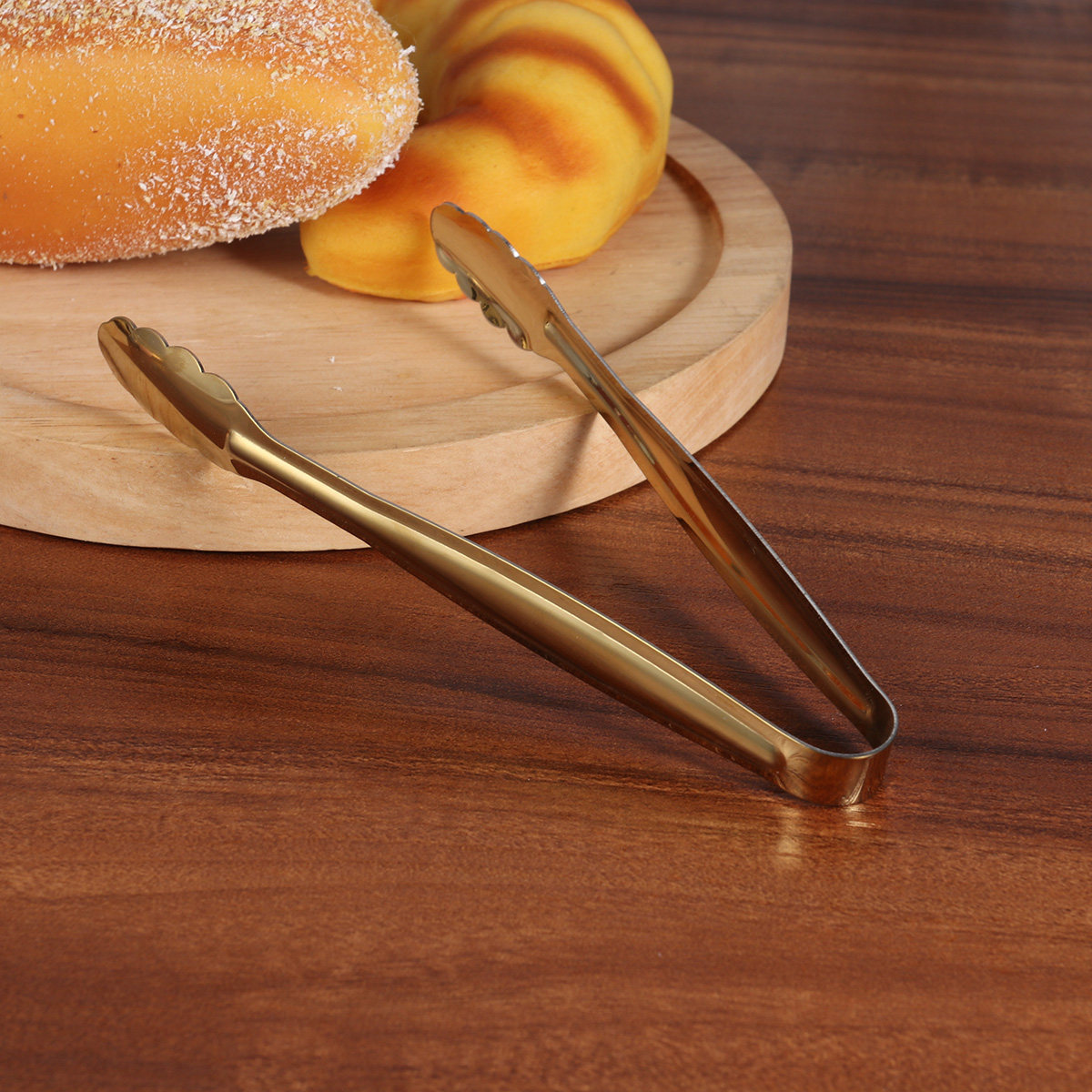 Home Bar Supplies - 4Pcs Stainless Steel Food Serving Tongs