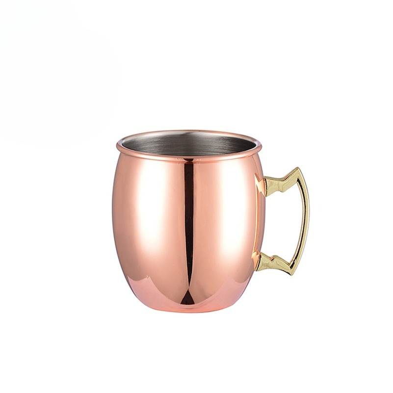 Mule Copper Mug - Hammered Copper Plated Moscow Mule Mug