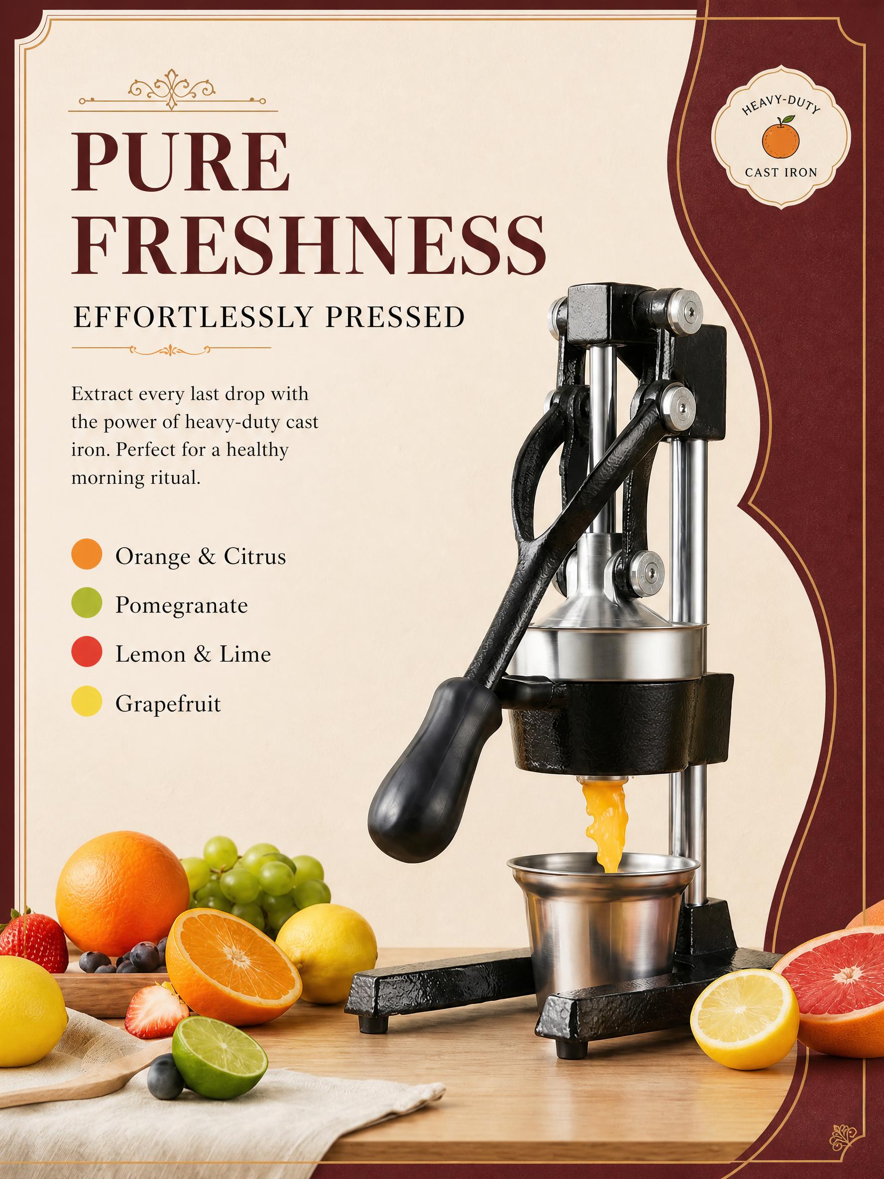 Manual Juicer, Manual Citrus J - Citrus Juicer Bar recension och pris