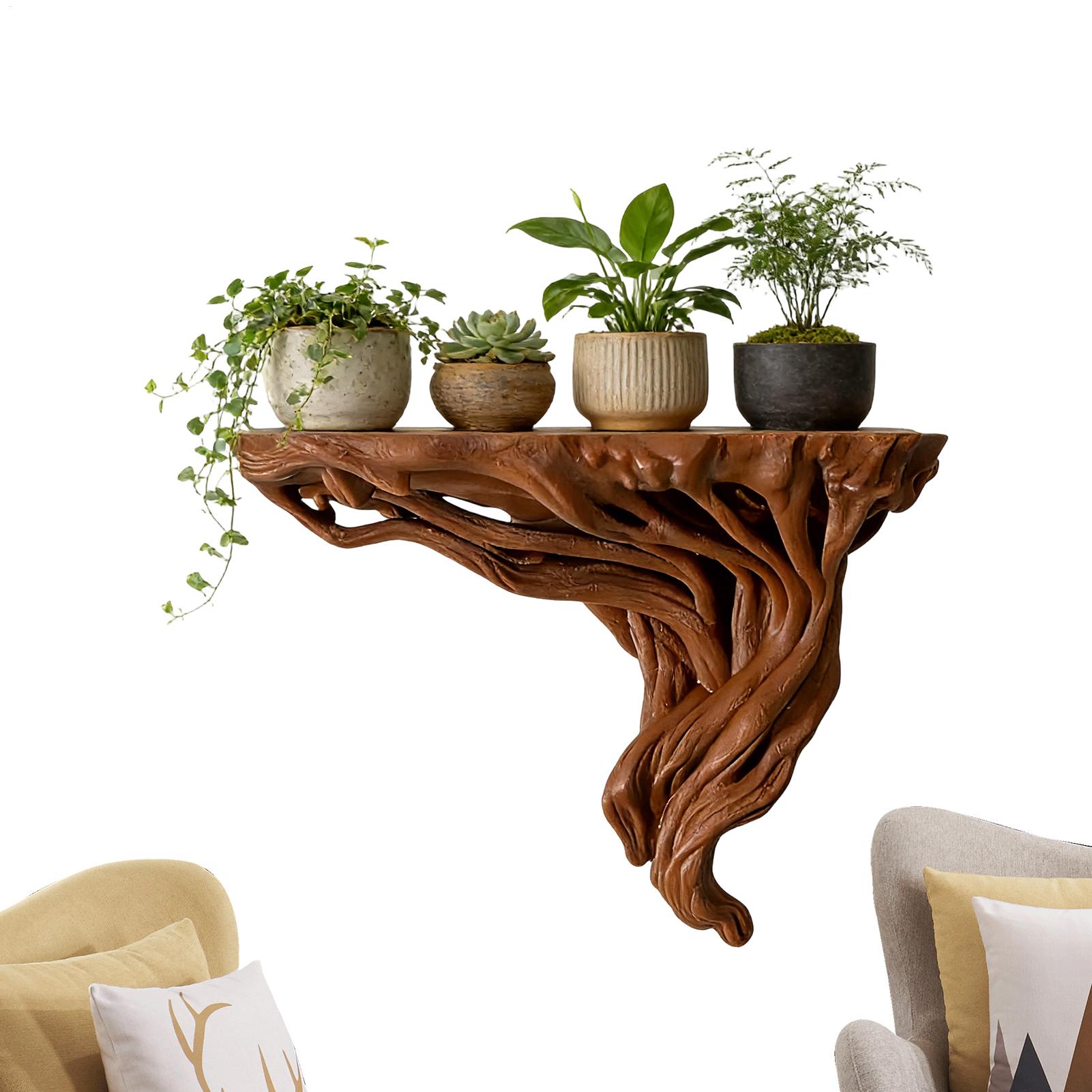 Tree Root Shaped Shelf Wall Ra - Home Bar Shelf recension och pris