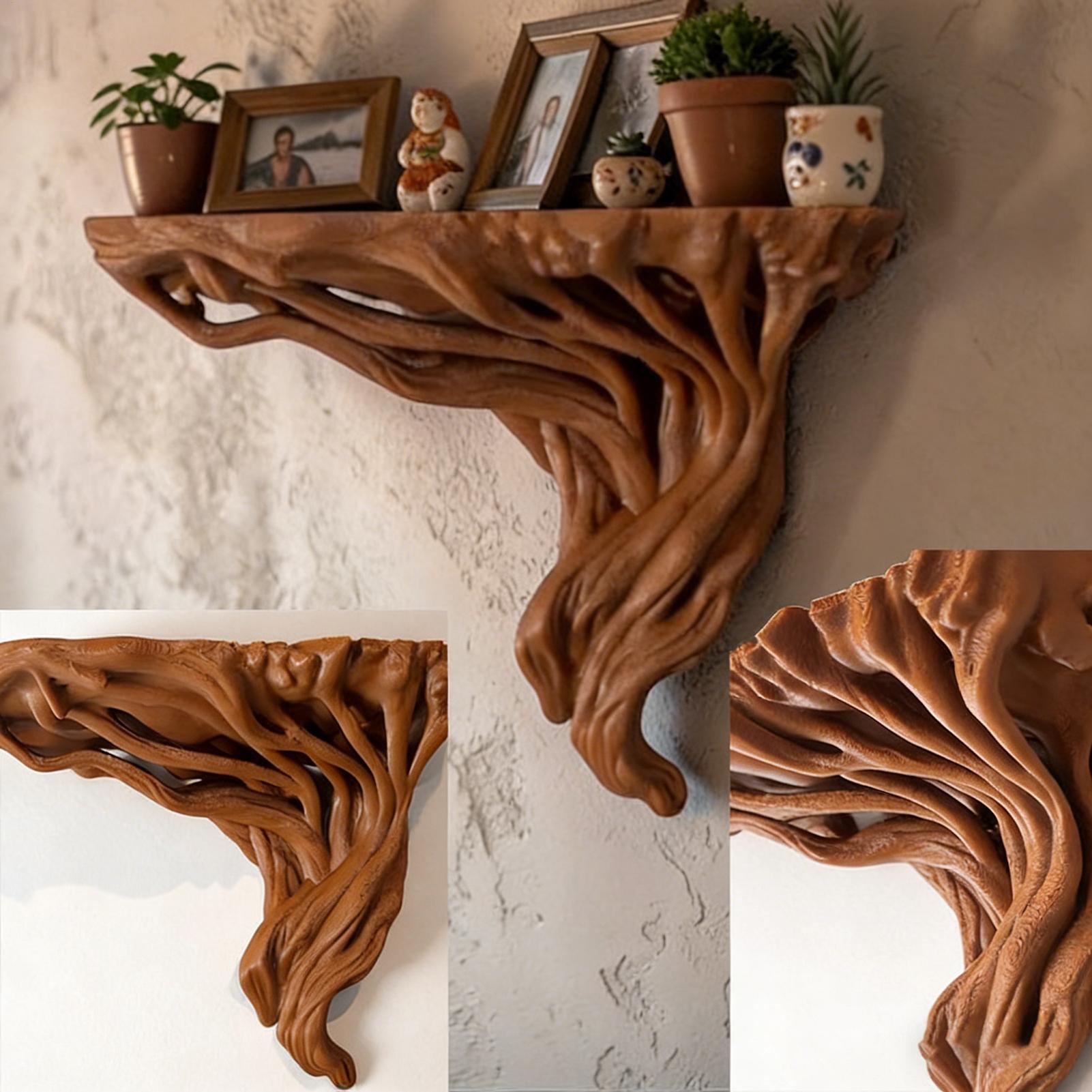 Tree Root Shaped Shelf Wall Ra - Home Bar Shelf recension och pris