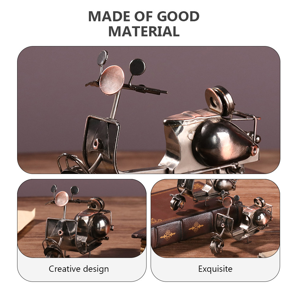 Retro Iron Motorcycle Sculptur - Home Bar Shelf recension och pris