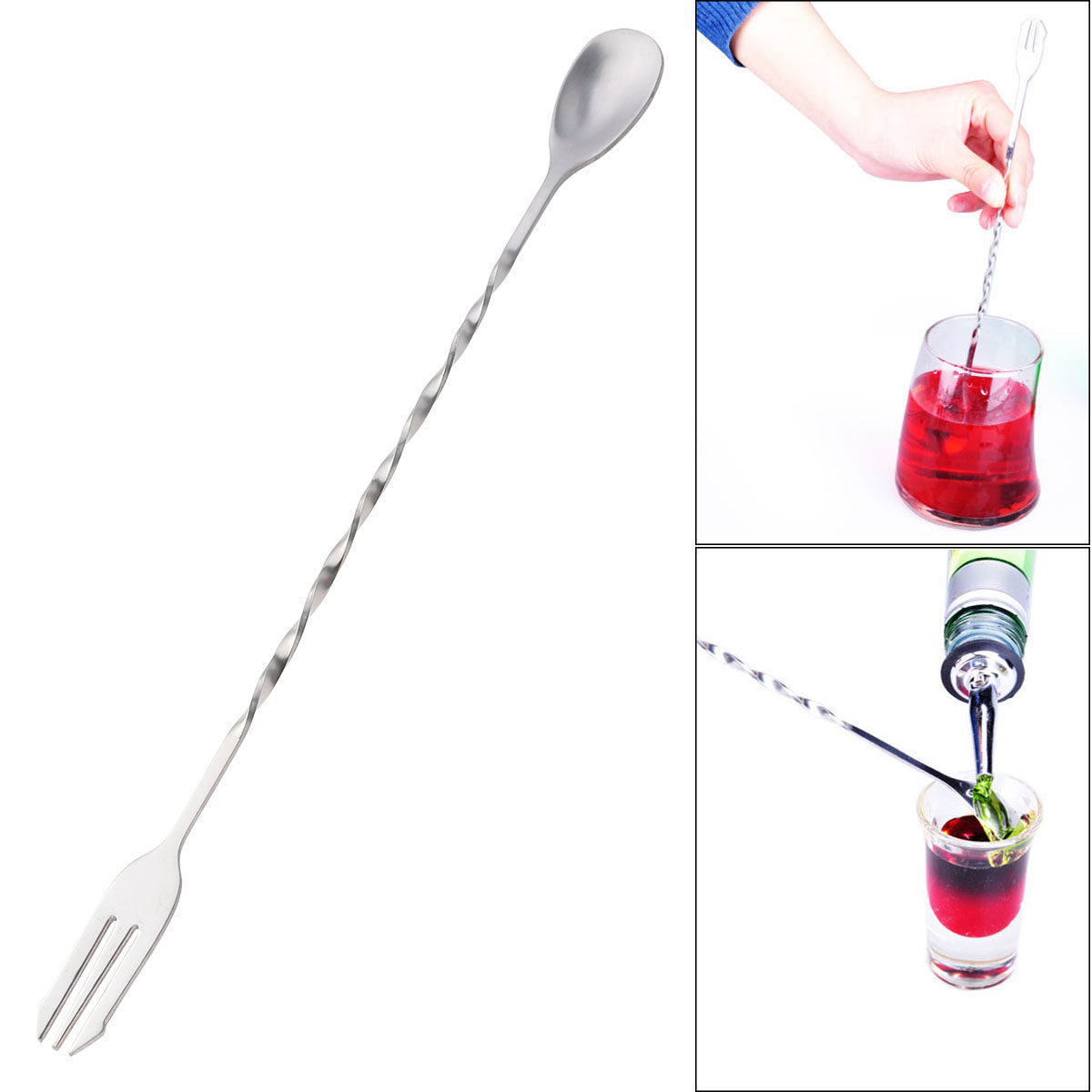 Stainless Steel Cocktail Pick  - Bar Spoon Twisted recension och pris