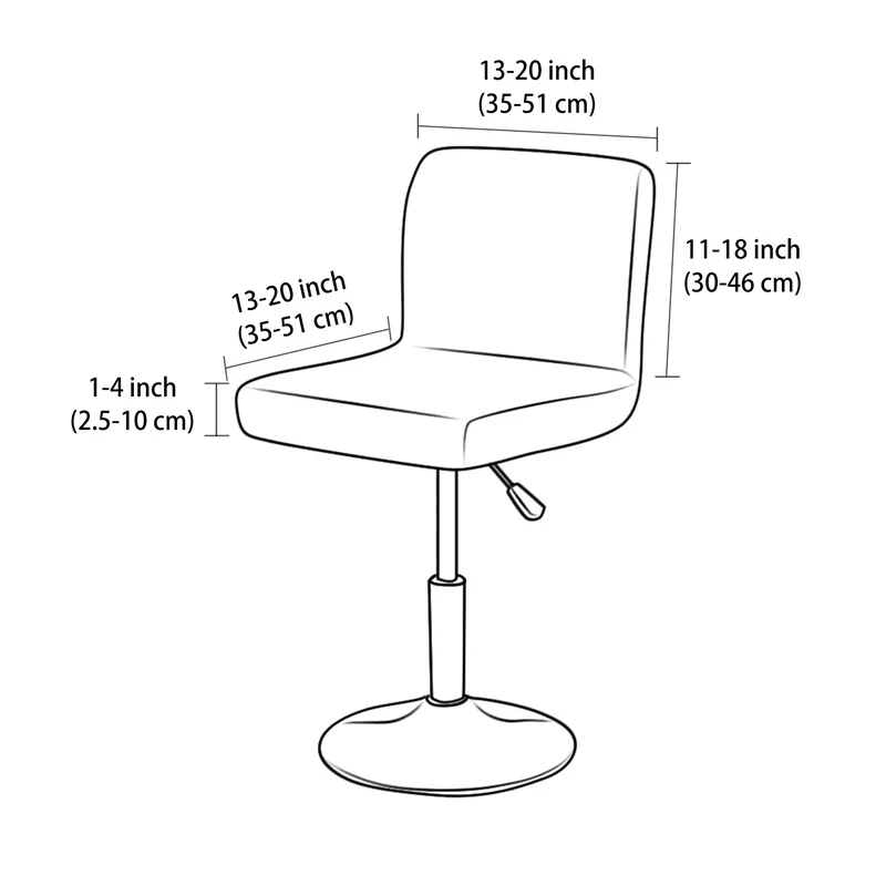 1/4pcs Jacquard Bar Stool Cove - Home Bar Lounge recension och pris