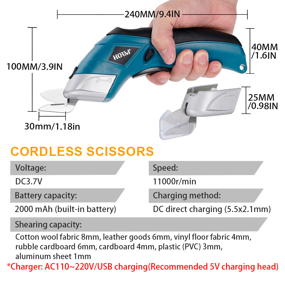 Hormy 3.6V Charging Small Scis - Home Bar Supplies recension och pris