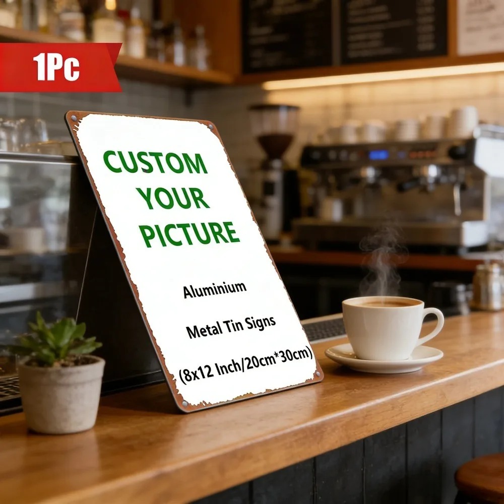 8×12Inch Customizable Retro Me - Home Bar Cafe recension och pris