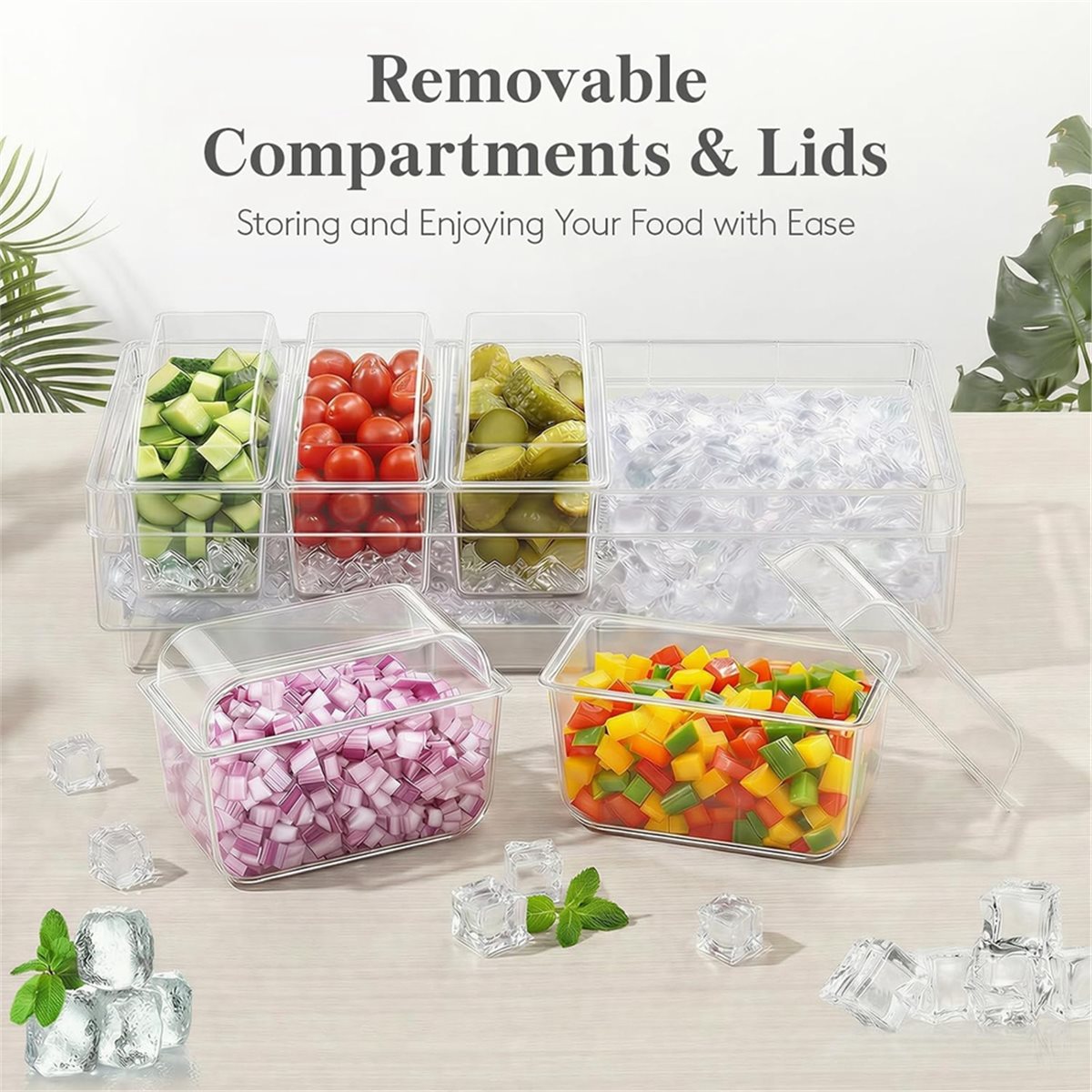 Chilled Condiment Containers,T - Garnish Tray Set recension och pris