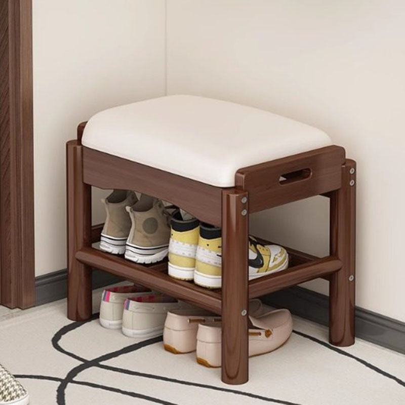 Modern Wood Foot Stool Shoe St - Home Bar Lounge recension och pris