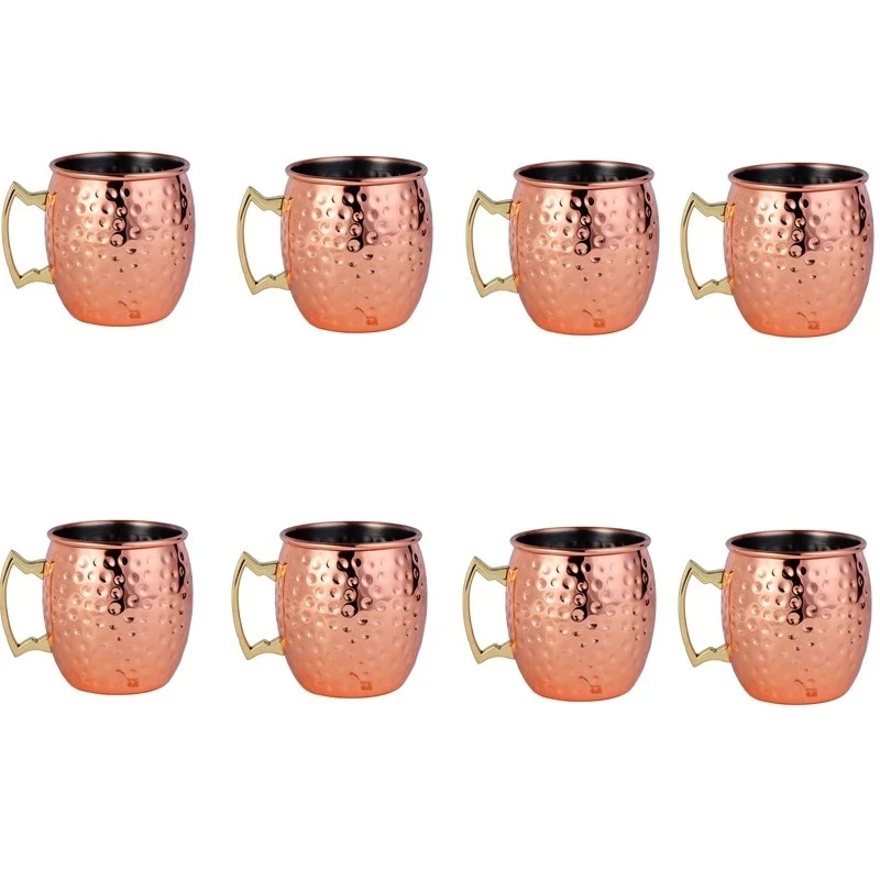 8pcs Hammered Moscow Mule Copp - Mule Copper Mug recension och pris