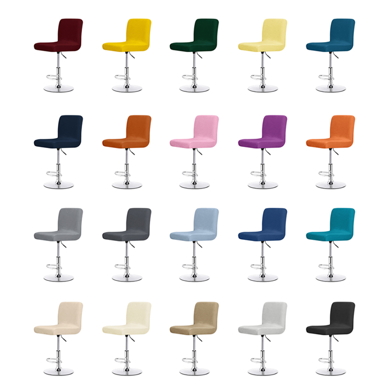 Velvet Solid Color Chair Cover - Home Bar Seating recension och pris