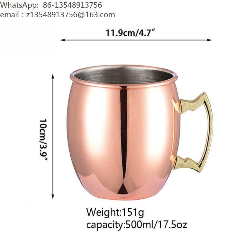Hammered Copper Plated Moscow  - Mule Copper Mug recension och pris