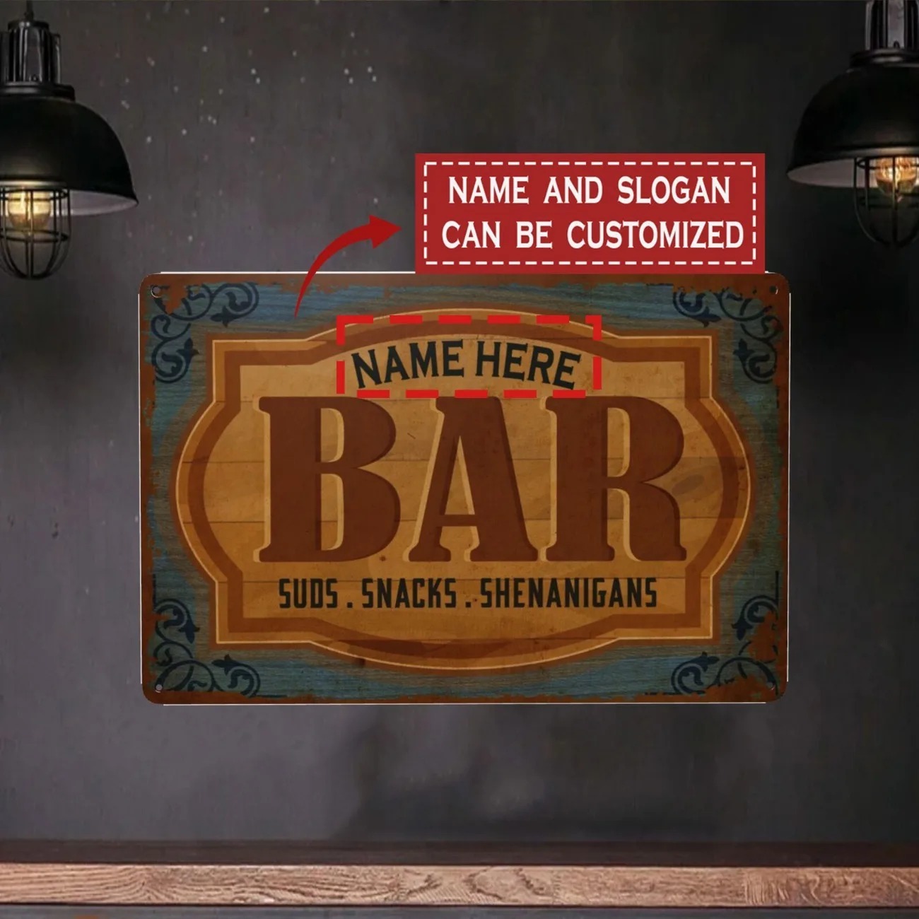 CIFbuy 2D Flat Metal Sign, Cus - Home Bar Signs recension och pris