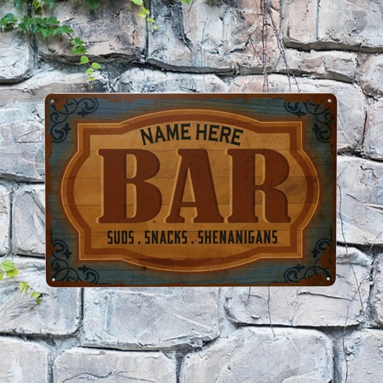 CIFbuy 2D Flat Metal Sign, Cus - Home Bar Signs recension och pris