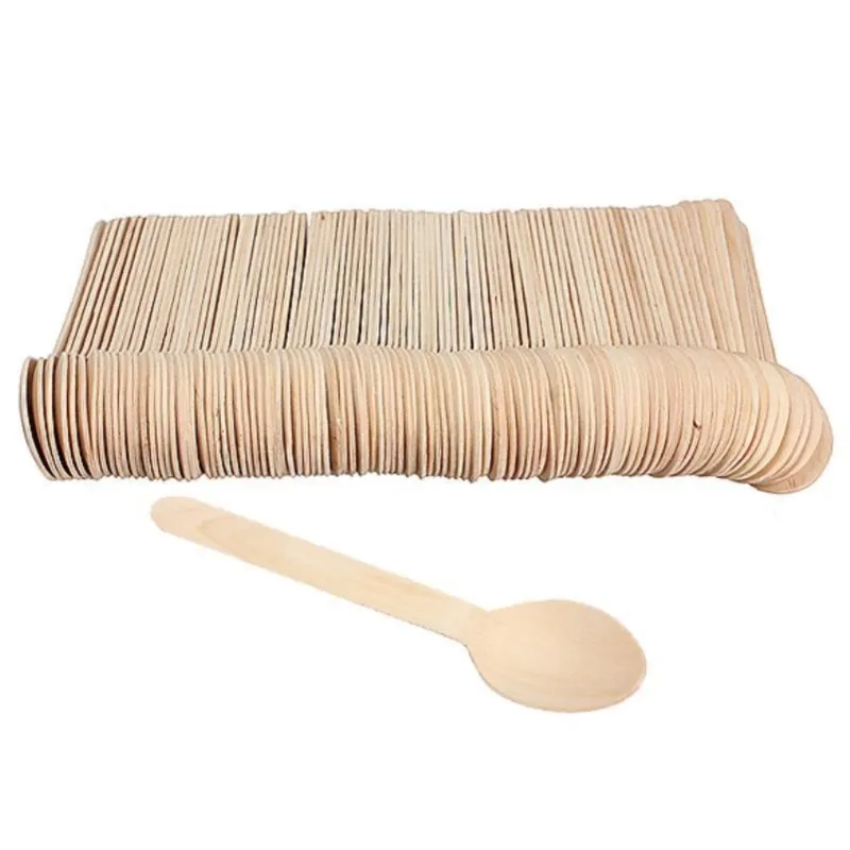 100Pcs Disposable Wooden Spoon - Ice Pick Pick recension och pris